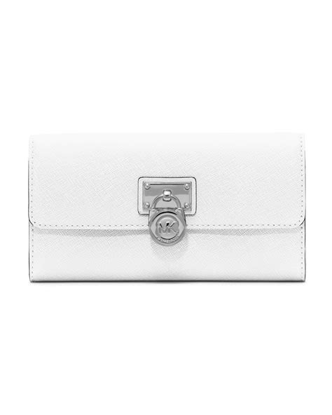 michael kors optic white wallet|leather michael kors wallet women.